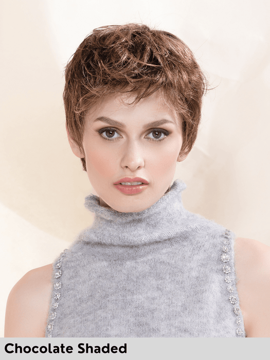 ZOE MONO - attaccatura naturale, riga libera e retro chiuso - Wig Love - Parrucca SinteticaChocolate Shaded