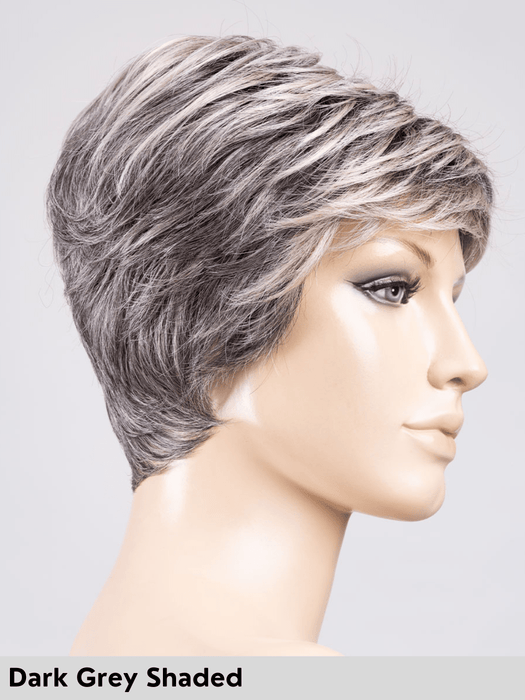 ZOE MONO - attaccatura naturale, riga libera e retro chiuso - Wig Love - Parrucca SinteticaDark Grey Shaded