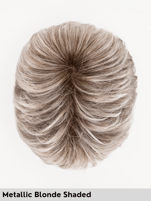 ZOE MONO - attaccatura naturale, riga libera e retro chiuso - Wig Love - Parrucca SinteticaMetallic Blonde Shaded