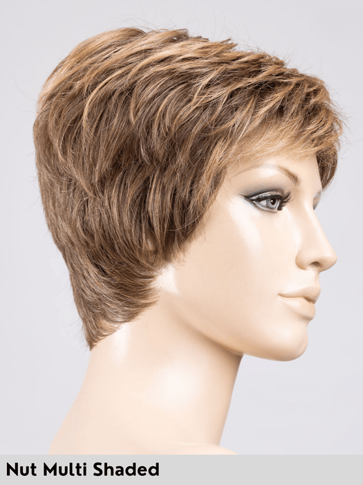 ZOE MONO - attaccatura naturale, riga libera e retro chiuso - Wig Love - Parrucca SinteticaNut Multi Shaded