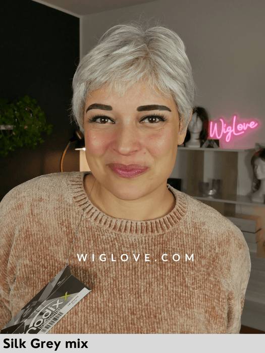 zoe mono ellen wille parrucca corta sintetica piastrabile lacefront attaccatura naturale riga libera monofilamento retro chiuso fatto a macchina