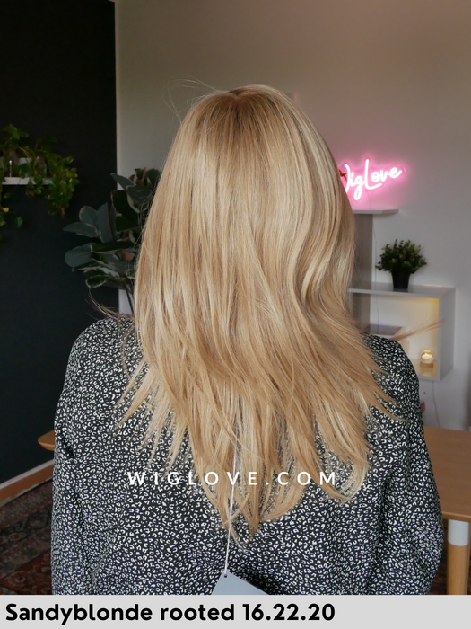 zora ellen wille parrucca naturale 100% remy lunga e scalata con attaccatura naturale riga libera