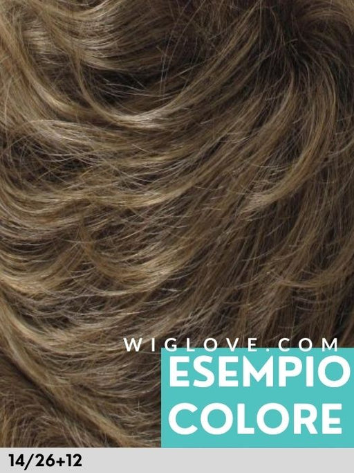 BESO LACE - riga centrale e mini lace front - Wig Love - Parrucca SinteticaGinger Mix 14/26+12