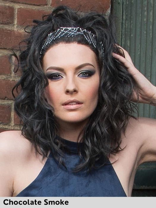 AVALON - riga sinistra, attaccatura naturale - Wig Love - Parrucca SinteticaChocolate Smoke