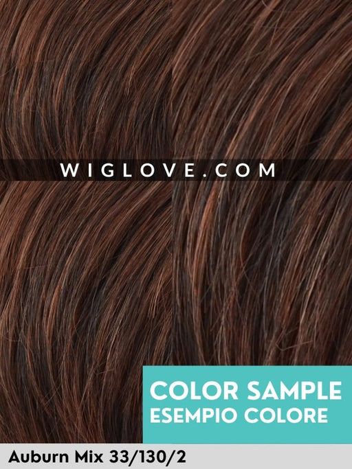 NEW JOY LACE - lace front, monofilamento vortice - Wig Love - Parrucca SinteticaAuburn Mix 33/130/2