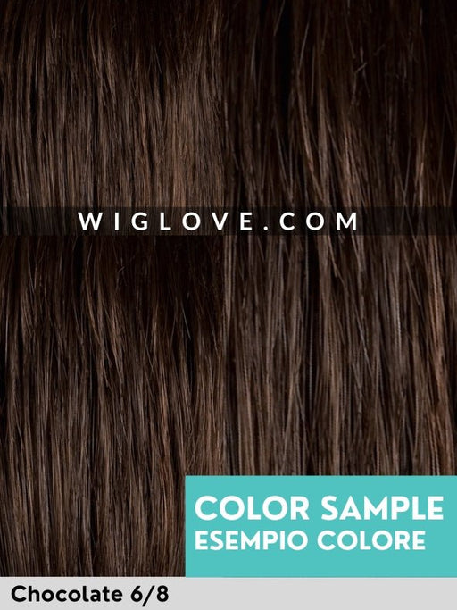 LIO LACE PART - attaccatura naturale, riga sinistra - Wig Love - Parrucca SinteticaChocolate 6/8
