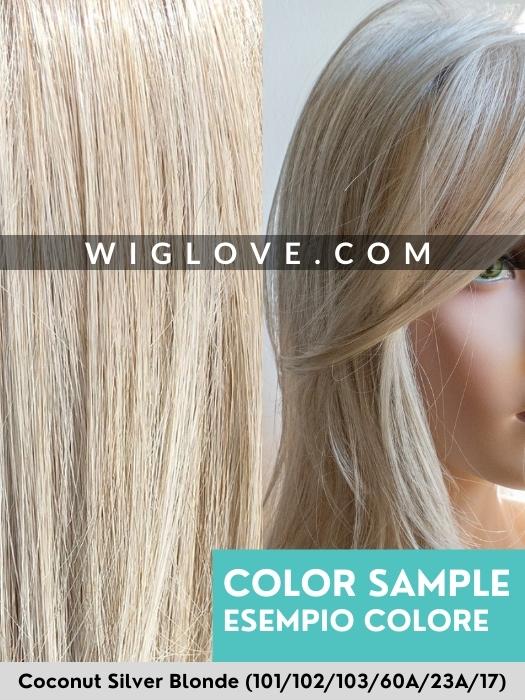 Coconut Silver Blonde 101/102/103/60A/23A/17 belle tress color sample