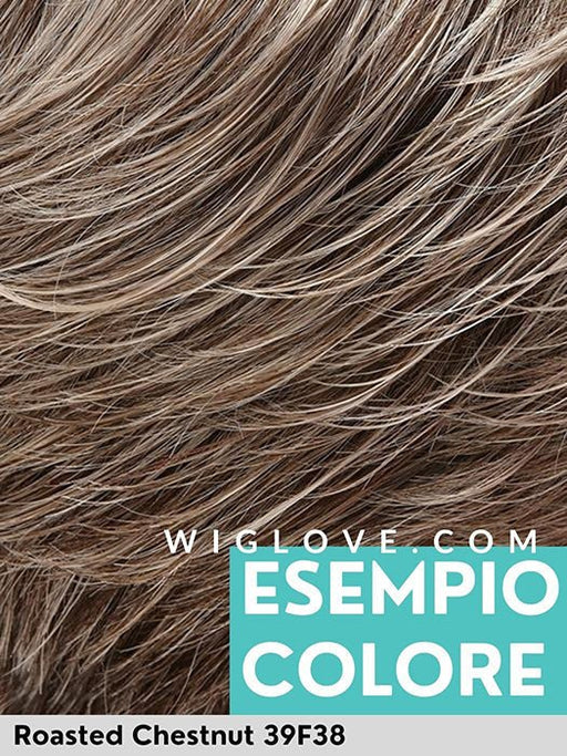 JULIANNE LITE PETITE - Taglia small - 100% fatta a mano - Lace front esteso - Wig Love - Parrucca SinteticaRoasted Chestnut