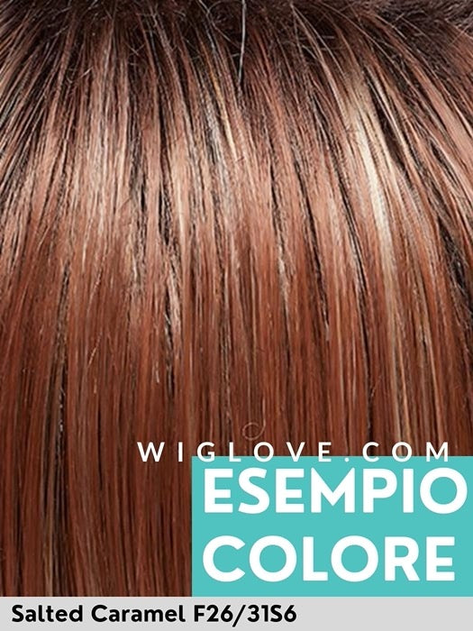 Jon Renau in Salted Caramel F26/31S6. Synthetic wig, parrucca sintetica di altissima qualità.