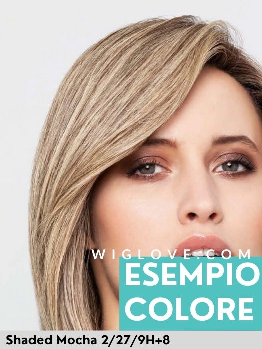 DEBBIE - Capelli Naturali 100% Remy - Wig Love - Parrucca Capelli VeriShaded Mocha 2/27/9H+8