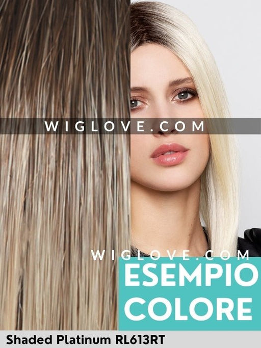 NATURE PERFECT MOVE - riga centrale, attaccatura naturale - Wig Love - Parrucca SinteticaShaded Platinum RL613RT