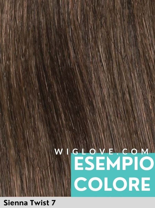 TAPE - riga sinistra, attaccatura naturale - Wig Love - Parrucca SinteticaSienna Twist 7