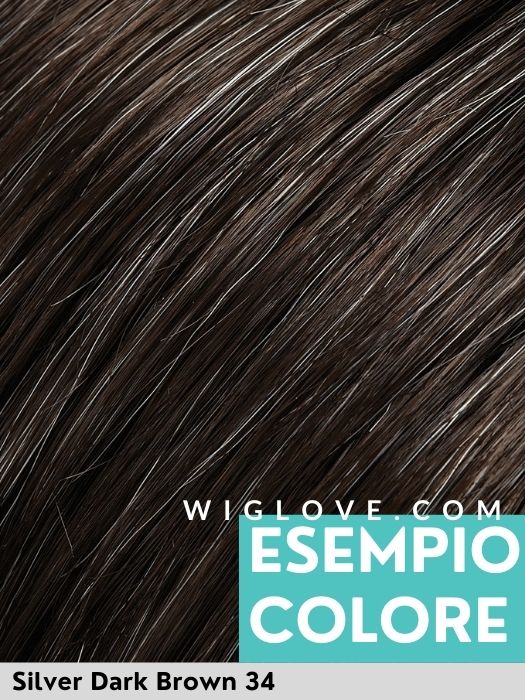 Jon Renau in Silver Dark Brown 34. Synthetic wig, parrucca sintetica di altissima qualità. 