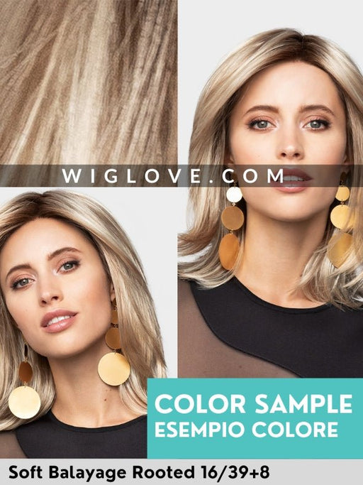 MIKA - attaccatura naturale, riga sinistra - Wig Love - Parrucca SinteticaSoft Balayage Rooted 16/39+8
