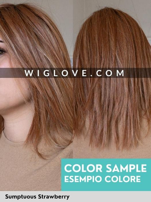 KUSHIKAMANA 45cm - riga sinistra, attaccatura naturale - Wig Love - Parrucca SinteticaSumptuous Strawberry