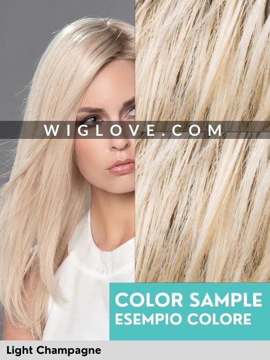 ADORE - capelli misti - riga sinistra, attaccatura naturale - Wig Love - Parrucca Capelli MistiLight Champagne Mix
