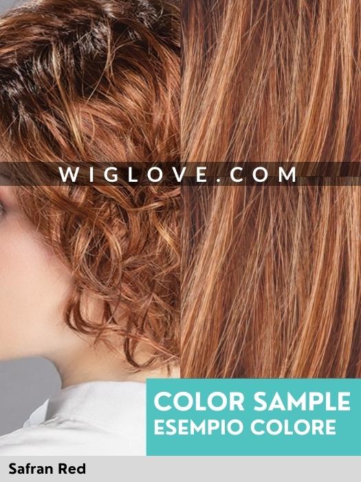 ADORE - capelli misti - riga sinistra, attaccatura naturale - Wig Love - Parrucca Capelli MistiSafran Red Rooted