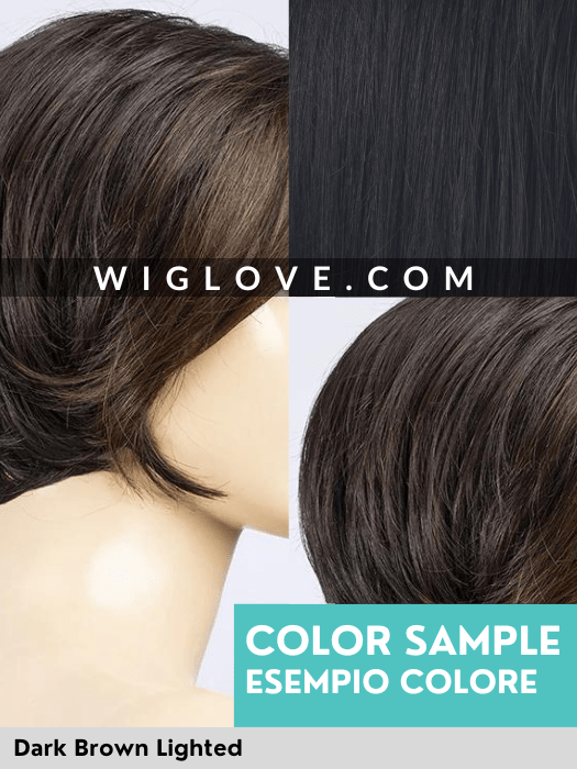 ALETTA MONO PART - attaccatura naturale, riga sinistra - Wig Love - Parrucca SinteticaDark Grey Mix