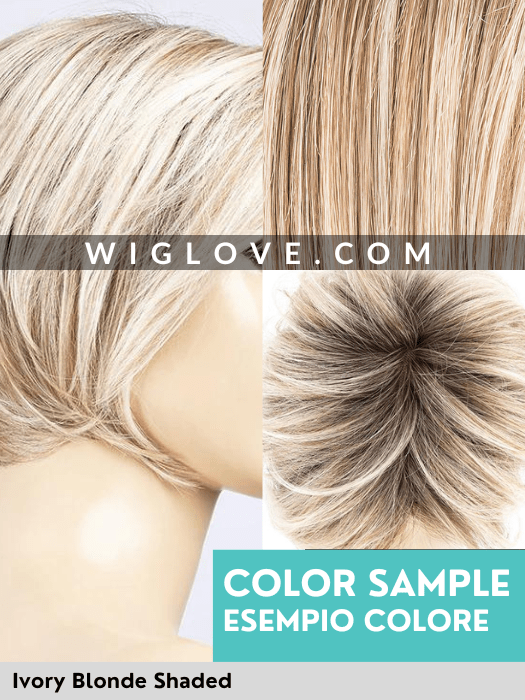 ALETTA MONO PART - attaccatura naturale, riga sinistra - Wig Love - Parrucca SinteticaIvory Blonde Shaded