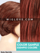 ALETTA MONO PART - attaccatura naturale, riga sinistra - Wig Love - Parrucca SinteticaRuby Red Mix