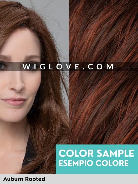 AMAZE - capelli misti - Doppio monofilamento, riga e attaccatura naturale - Wig Love - Parrucca Capelli MistiAuburn Rooted