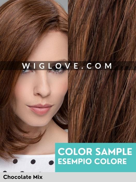 AMAZE - capelli misti - Doppio monofilamento, riga e attaccatura naturale - Wig Love - Parrucca Capelli MistiChocolate Mix