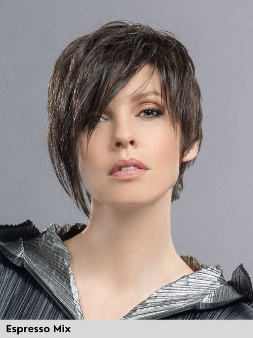 AMAZE - capelli misti - Doppio monofilamento, riga e attaccatura naturale - Wig Love - Parrucca Capelli MistiEspresso Mix