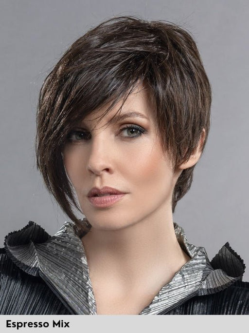 AMAZE - capelli misti - Doppio monofilamento, riga e attaccatura naturale - Wig Love - Parrucca Capelli MistiEspresso Mix