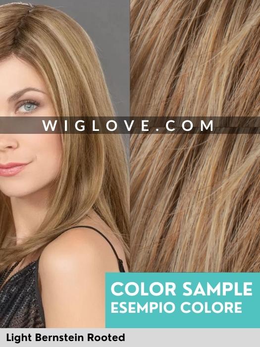 AMAZE - capelli misti - Doppio monofilamento, riga e attaccatura naturale - Wig Love - Parrucca Capelli MistiLight Bernstein Rooted