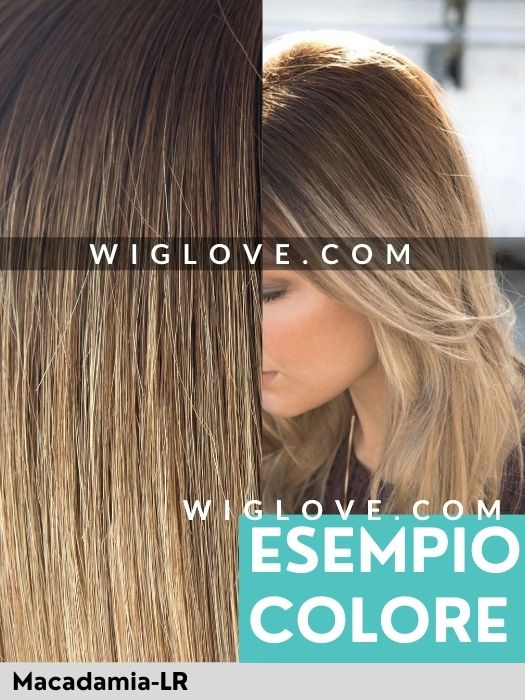ANGELICA PM - Pronta Consegna 24/48 ore - Wig Love - Parrucca SinteticaMacadamia LR