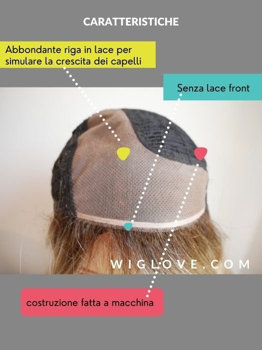 ANGELICA PM - Pronta Consegna 24/48 ore - Wig Love - Parrucca SinteticaSpring Honey R