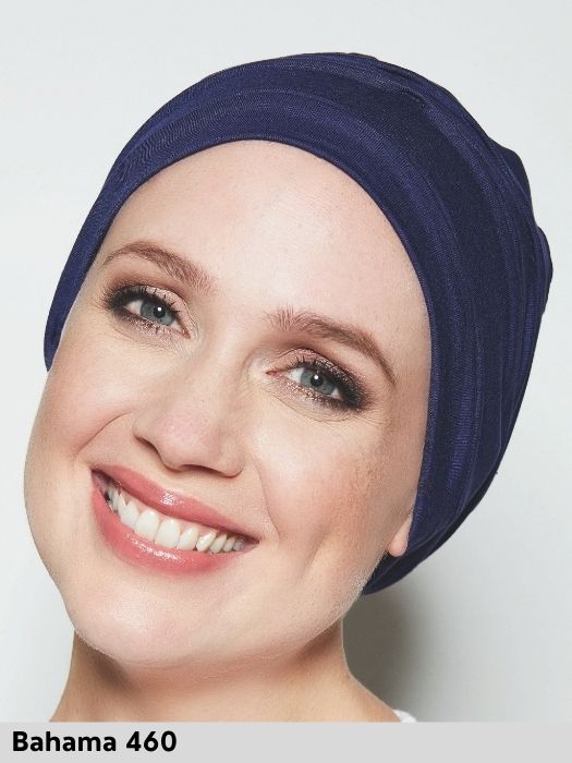Turbante Bahama Gisela Mayer tinta unita per perdita di capelli dovuta ad alopecia o tumore