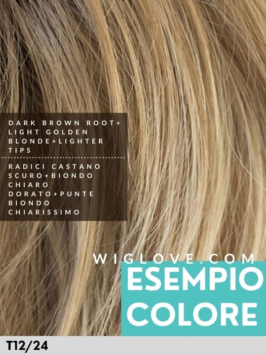BALAYAGE REMY - Capelli Naturali Remy - 100% fatta a mano - Wig Love - Parrucca Capelli VeriT12/24