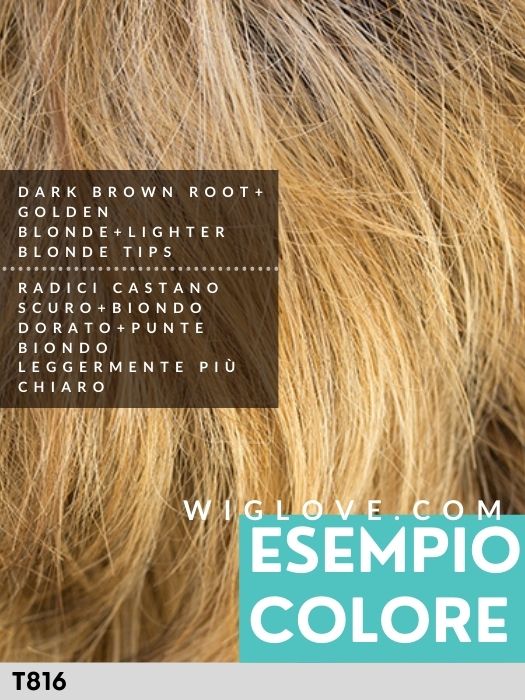 BALAYAGE REMY - Capelli Naturali Remy - 100% fatta a mano - Wig Love - Parrucca Capelli VeriT433