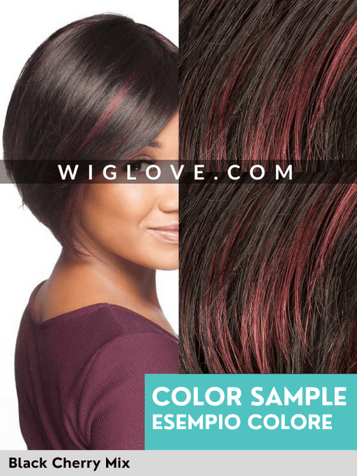 FENJA MONO PART - Taglia M - riga sinistra - Wig Love - Parrucca SinteticaBlack Cherry Mix