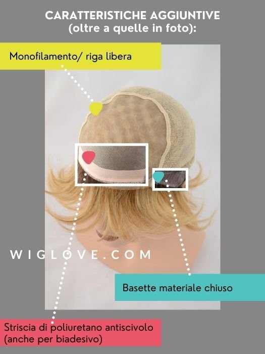 BOB - M/L - 100% fatta a mano, no lace front - Wig Love - Parrucca Sintetica UomoM