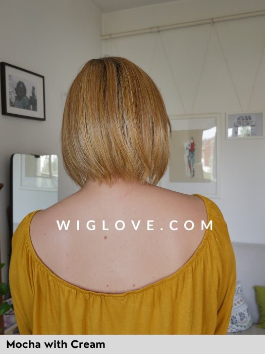 CAFE CHIC - riga sinistra, attaccatura naturale - Wig Love - Parrucca SinteticaMocha with Cream