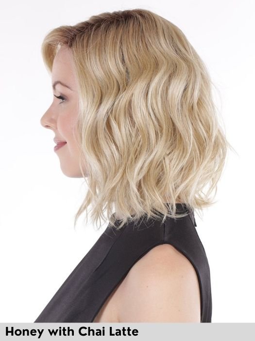 Caliente Belle tress honey with chai latte parrucca sintetica termoresistente, heat friendly wig, synthetic heat defiant wig