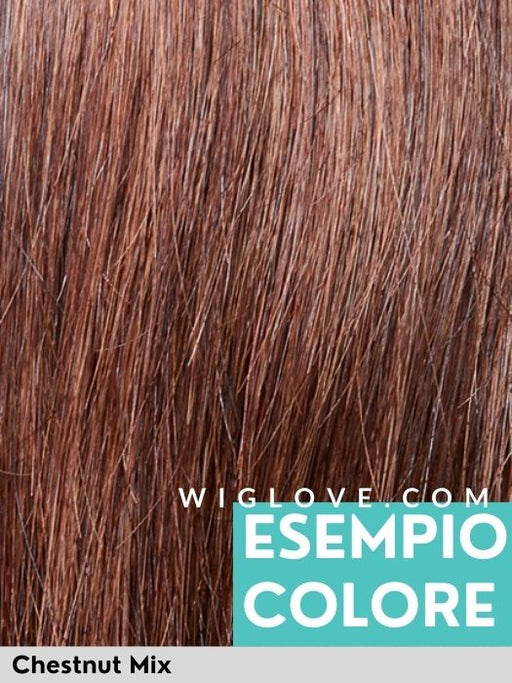 MAGIC PONY HH - Frangia di Capelli 100% Naturali - Wig Love - FrangiaChestnut Mix