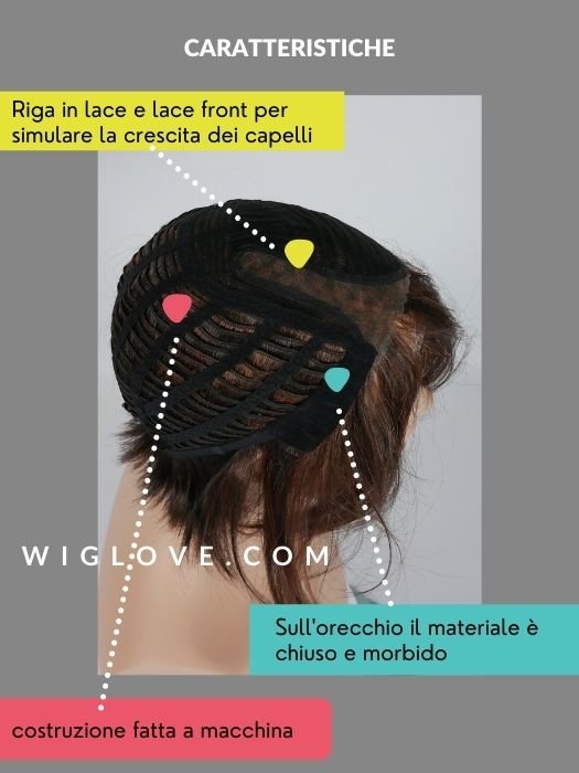 CLIC - Pronta Consegna 24/48 ore - Wig Love - Parrucca Sintetica24/22/27+6