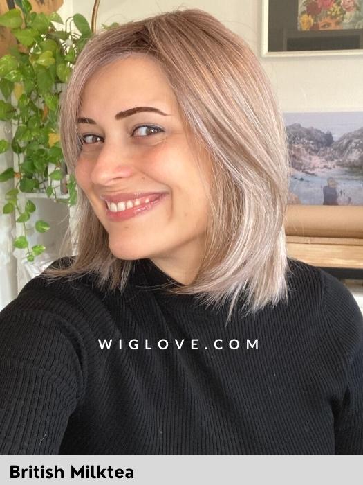 COLD BREW CHIC - riga libera, attaccatura naturale - Wig Love - Parrucca SinteticaBritish Milktea