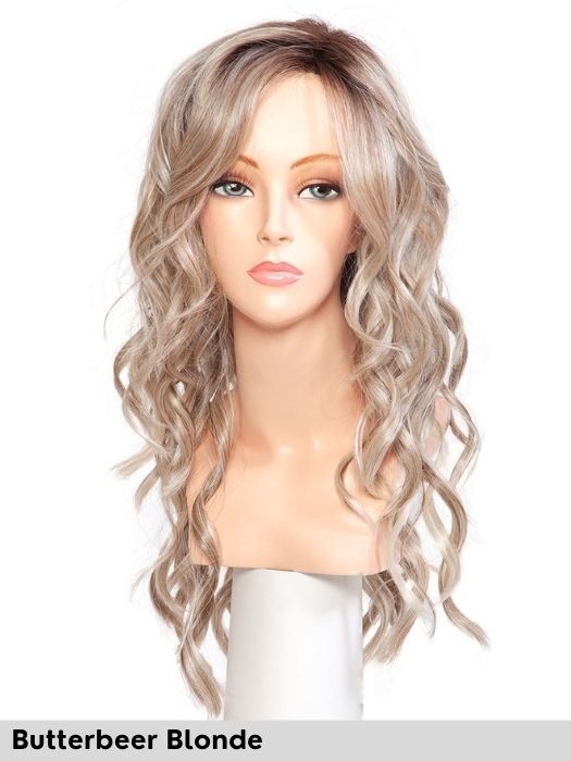 Counter Culture di Belle Tress colore Butterbeer Blonde parrucca sintetica lunga mossa scalata vendita parrucche per perdita di capelli dovuta ad alopecia o tumore