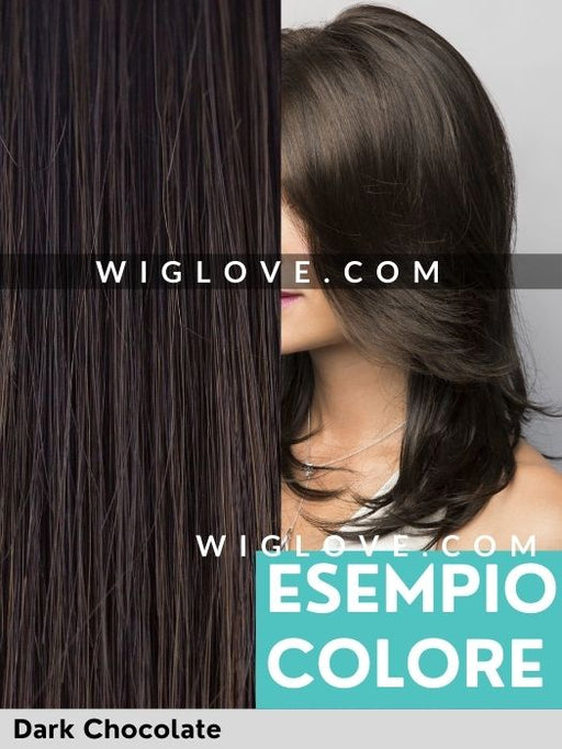 MEGAN - fatta a macchina - Wig Love - Parrucca SinteticaDark Chocolate