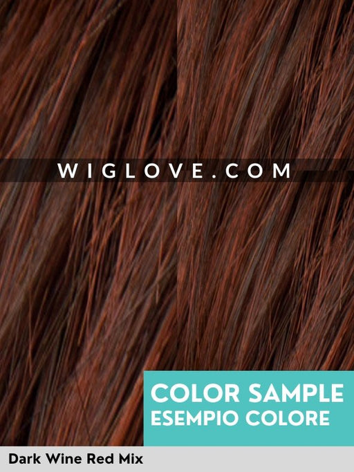 IMPACT - Topper Capelli Naturali Remy - Wig Love - TopperDark Wine Red Mix