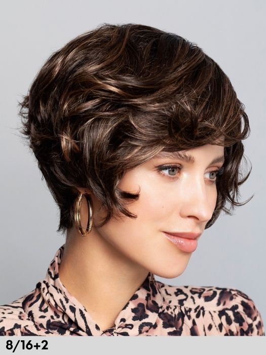 Devine Lace Part di Gisela Mayer parrucca sintetica colore 8/16+2 parrucca donna corta per perdita di capelli dovuta ad alopecia o chemioterapia