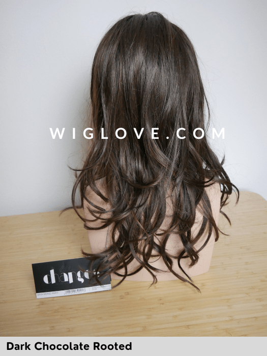 DIVA MONO PART - attaccatura naturale, riga centrale - Wig Love - Parrucca SinteticaDark Chocolate Rooted