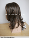 DIVA MONO PART - attaccatura naturale, riga centrale - Wig Love - Parrucca SinteticaDark Chocolate Rooted