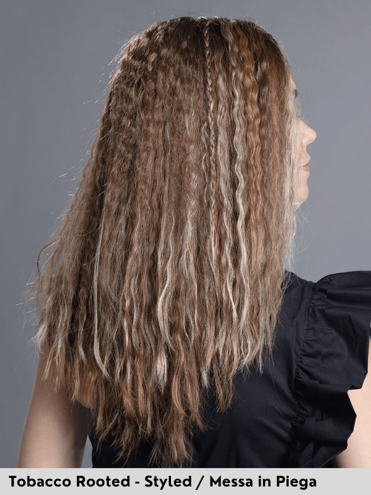 DIVA MONO PART - attaccatura naturale, riga centrale - Wig Love - Parrucca SinteticaTobacco Rooted