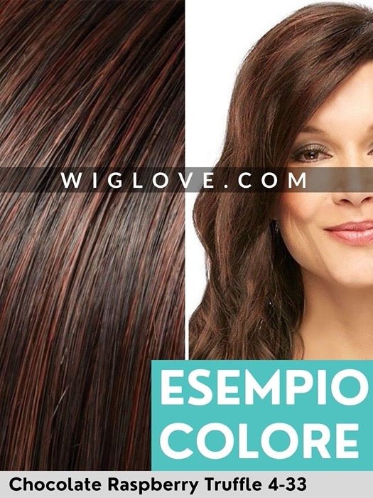 DREW - attaccatura naturale, riga libera - Wig Love - Parrucca SinteticaChocolate Raspberry Truffle HD