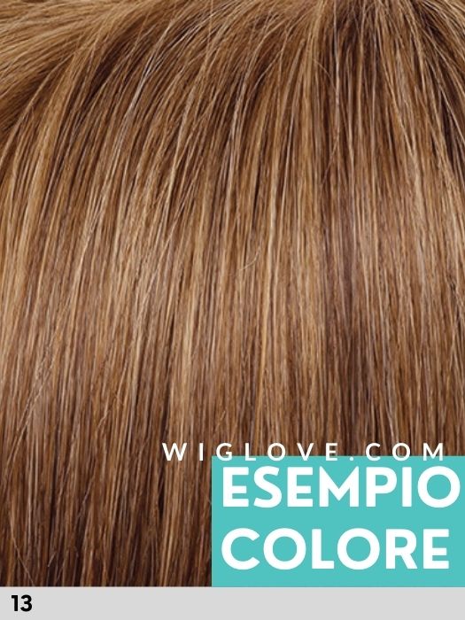 DUO ABBEY MONO LACE DELUXE - capelli misti - 100% fatta a mano - Wig Love - Parrucca SinteticaLight Brown 13